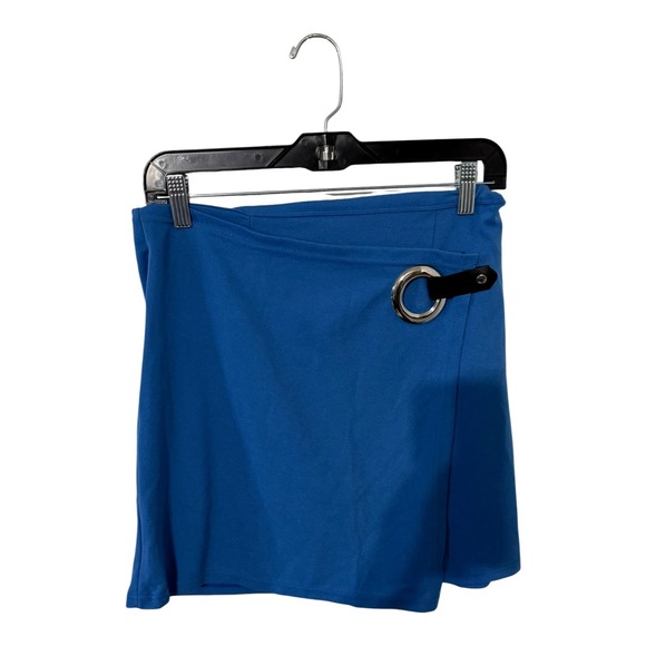 Love Poem by Block Dresses & Skirts - Love Poem by Block Royal Blue Grommet Buckle Wrap Mini Skirt Large